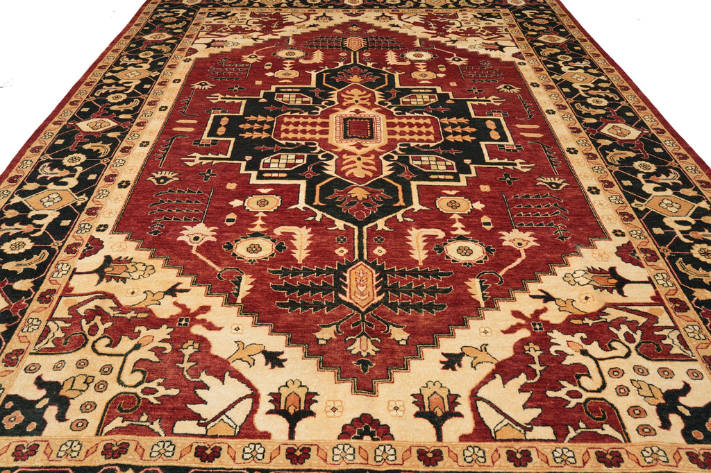 10 x 15 New Serapi Heriz Natural Ghazni Wool Handmade Afghanistan #PIX-2285