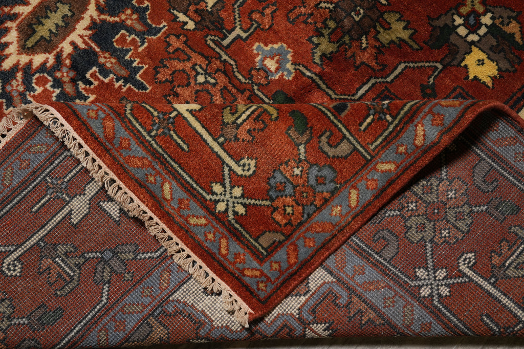 9 x 12 Nice Quality Wool Handmade Heriz Serapi Rug #F-4581