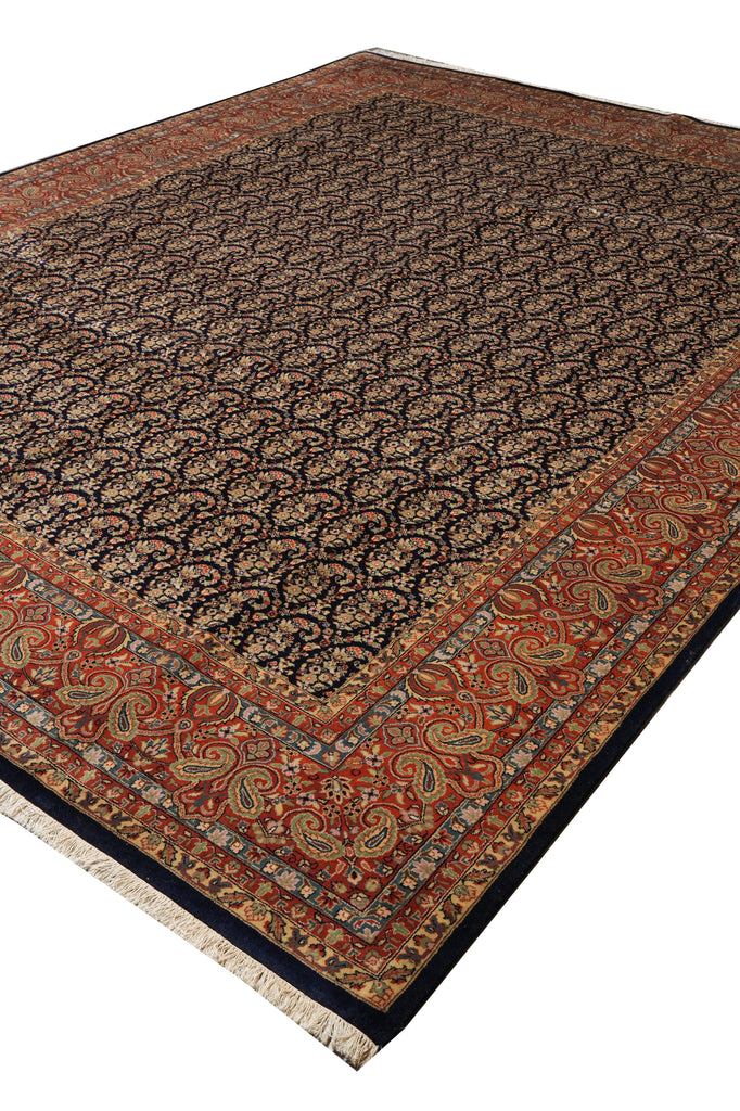 10 x 12.9 Great Quality Herati Paisely Rug Dense Weave Natural Wool #PIX-10253