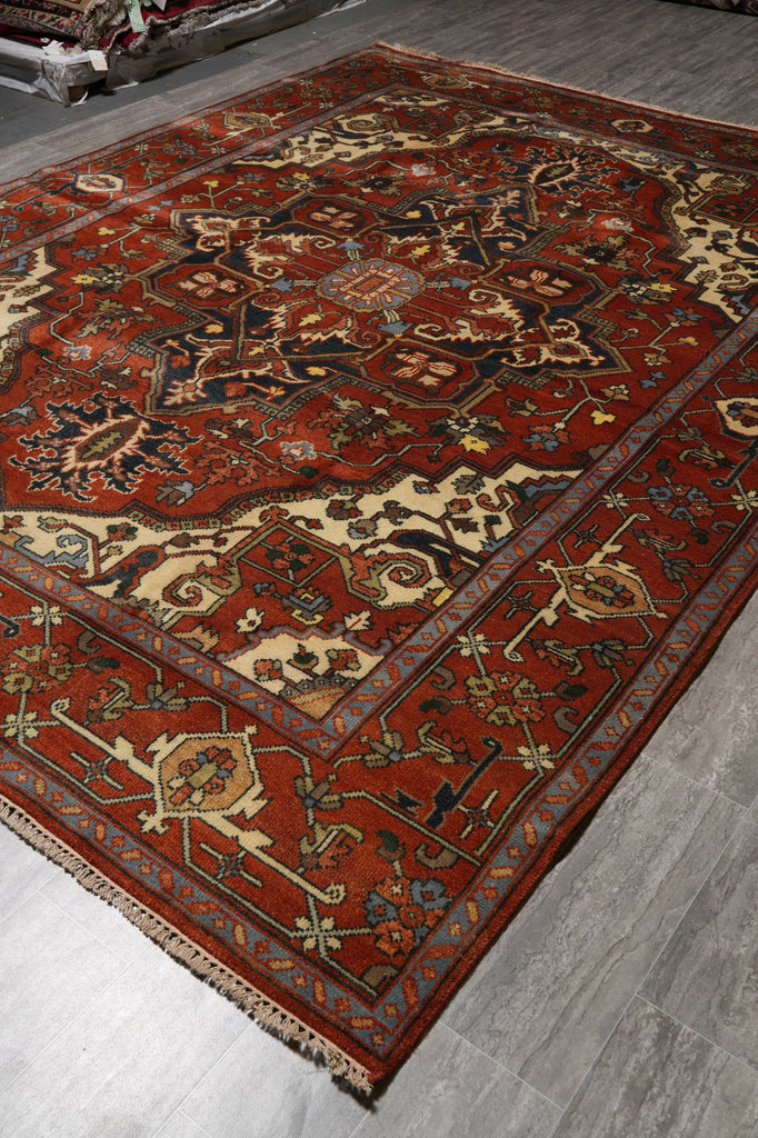 9 x 12 Nice Quality Wool Handmade Heriz Serapi Rug #F-4581