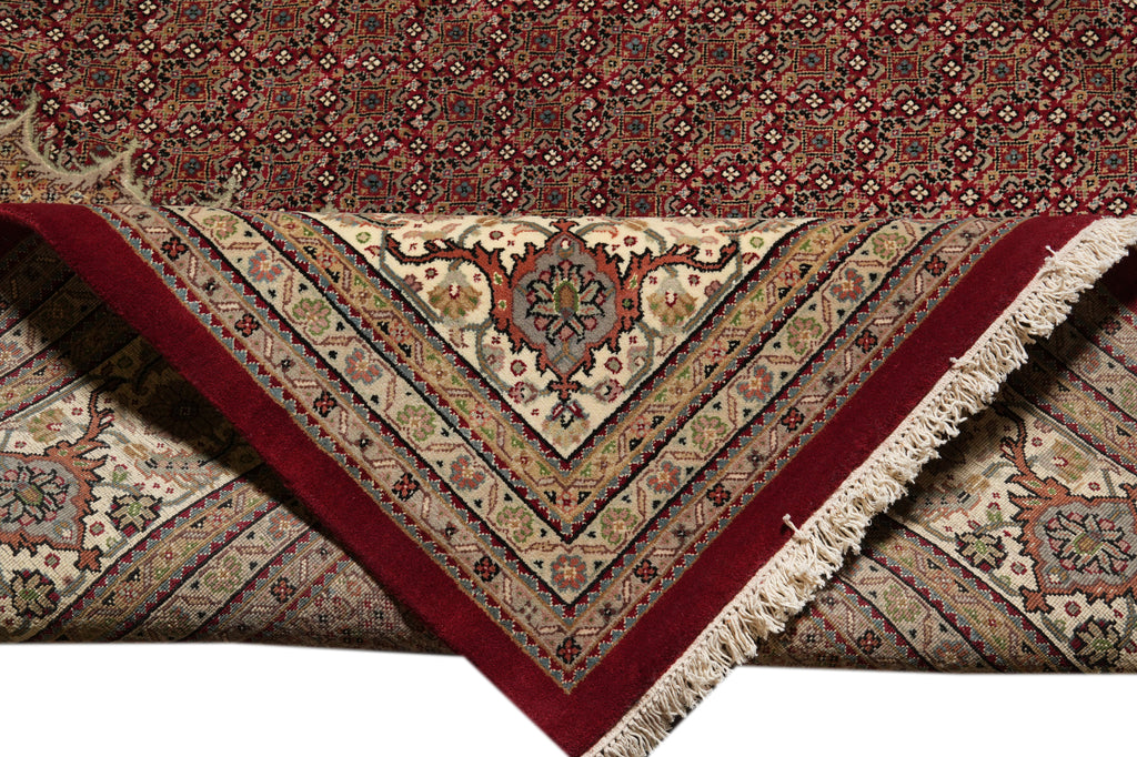 10 x 13 Quality Wool and Silk Mahi Tabriz Rug Roby #PIX-44995