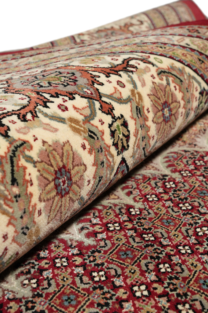 10 x 13 Quality Wool and Silk Mahi Tabriz Rug Roby #PIX-44995