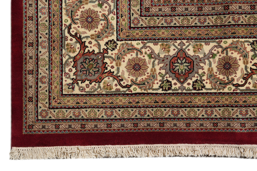 10 x 13 Quality Wool and Silk Mahi Tabriz Rug Roby #PIX-44995