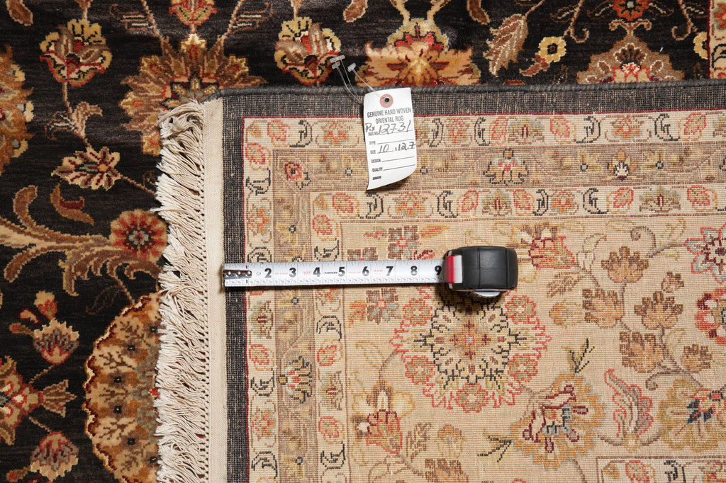 10 x 12.7 Amazing Quality Fine Weave Zigler Rug Charcoal Black #PIX-12731