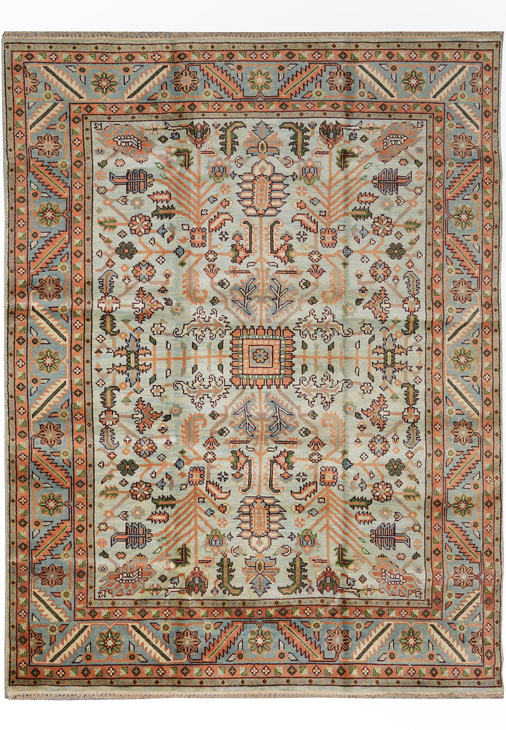 8 x 9.9 Handmade Reporoduction of Antique Soltanabad Serapi Rug