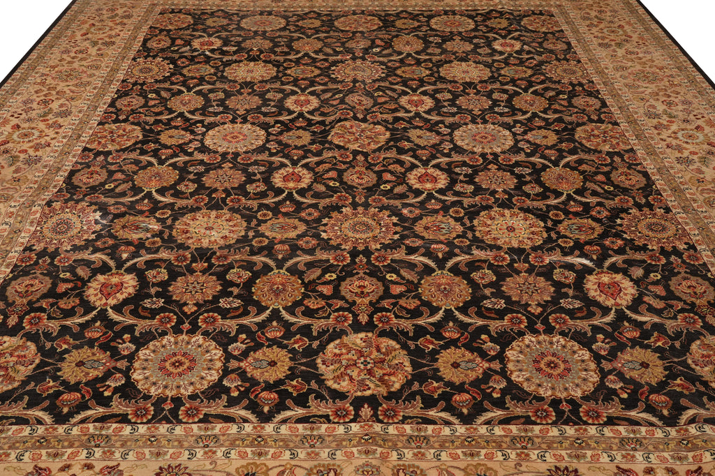 10 x 12.7 Amazing Quality Fine Weave Zigler Rug Charcoal Black #PIX-12731