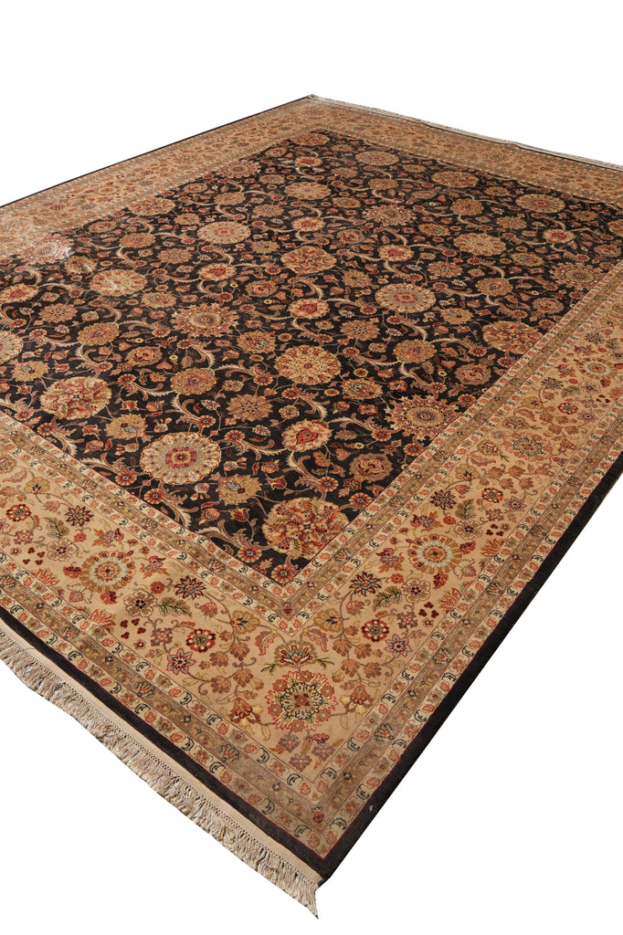 10 x 12.7 Amazing Quality Fine Weave Zigler Rug Charcoal Black #PIX-12731
