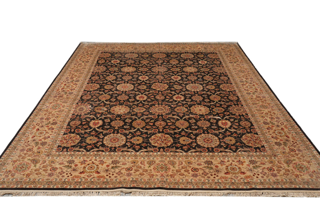 10 x 12.7 Amazing Quality Fine Weave Zigler Rug Charcoal Black