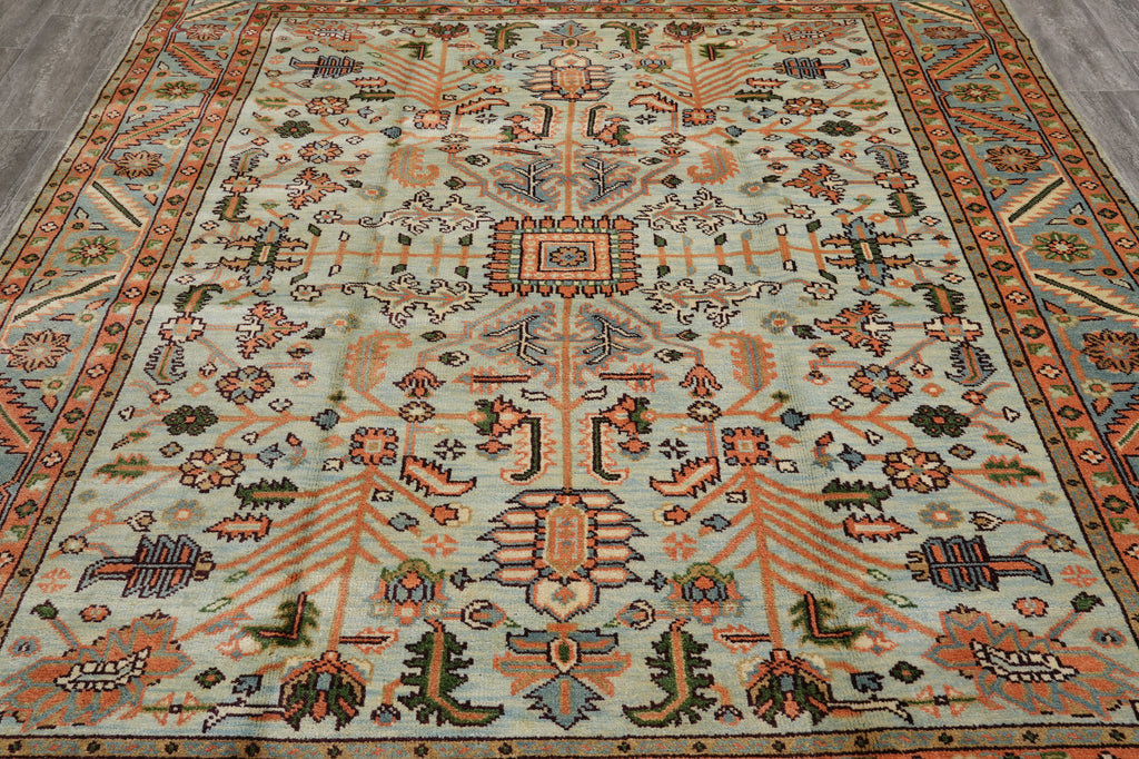 8 x 9.9 Handmade Reporoduction of Antique Soltanabad Serapi Rug #F-4583