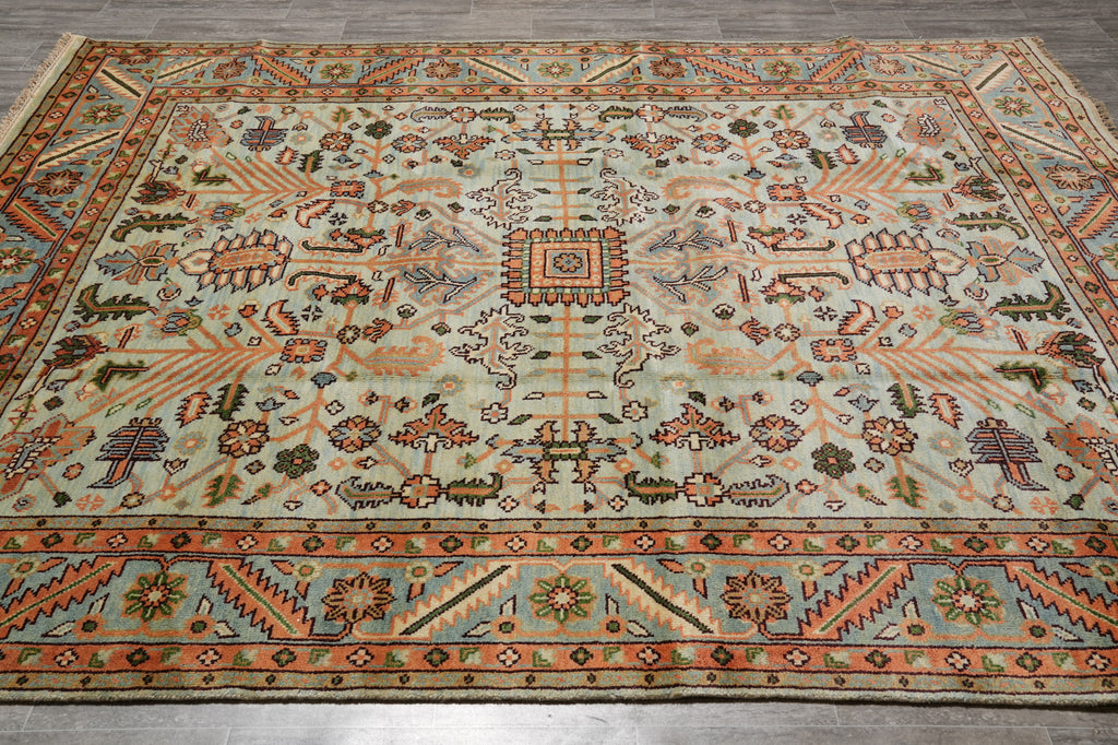 8 x 9.9 Handmade Reporoduction of Antique Soltanabad Serapi Rug #F-4583