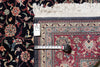 Load image into Gallery viewer, 10 x 14 Black Burgundy Fine Hand-knotted Wool and Silk Carpet #F-4372
