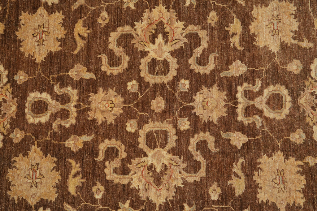5 x 6.6 Chobi Peshawar Ghazni Wool Rug BROWN Pakistan #PIX-22294
