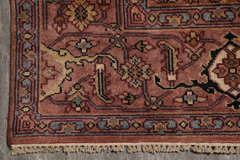 9.9 x 10 Square Rug Heriz Serapi Handmade India #F-4584