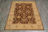 Load image into Gallery viewer, 5 x 6.6 Chobi Peshawar Ghazni Wool Rug BROWN Pakistan #PIX-22294