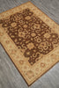 Load image into Gallery viewer, 5 x 6.6 Chobi Peshawar Ghazni Wool Rug BROWN Pakistan #PIX-22294