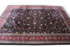 Load image into Gallery viewer, 10 x 14 Black Burgundy Fine Hand-knotted Wool and Silk Carpet #F-4372