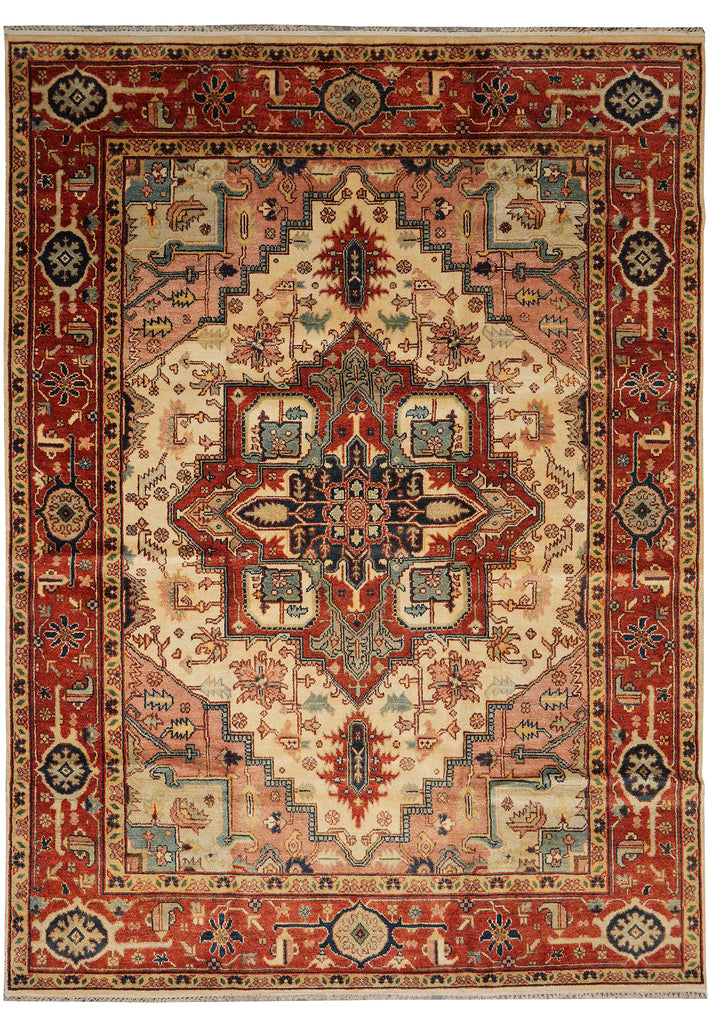 8.8 x 12 New Serapi Rug Handmade India Clearance Sale