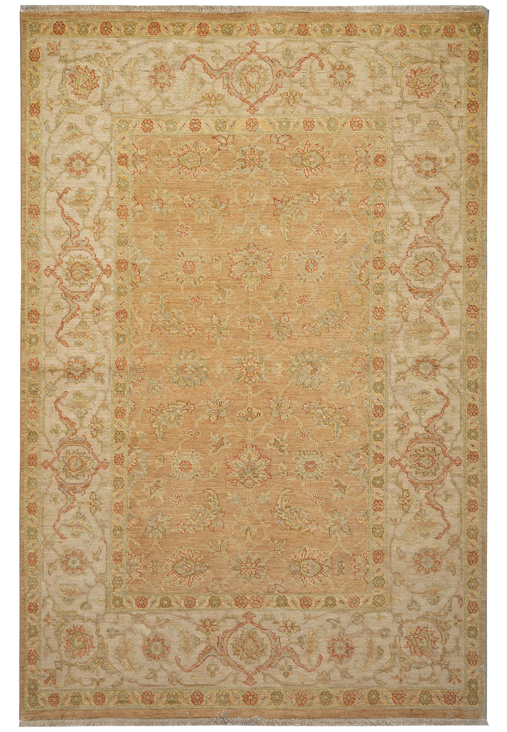5.7 x 8 Peshawar Oushak Design Rug-Pakistan #PIX-13806