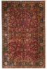 Load image into Gallery viewer, 9.3 x 13.4 Quality Handmade Dense Lustrous Wool Burgundy Jaipur Rug 