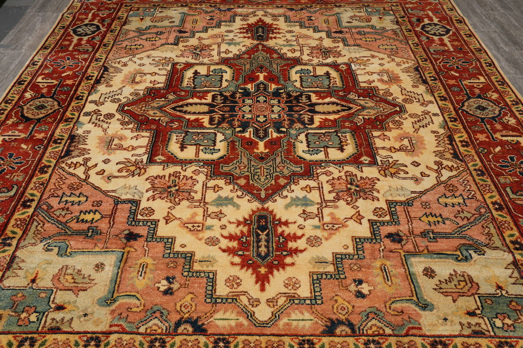 8.8 x 12 New Serapi Rug Handmade India Clearance Sale #F-4585