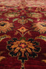 Load image into Gallery viewer, 9.3 x 13.4 Quality Handmade Dense Lustrous Wool Burgundy Jaipur Rug  #PIX-8670