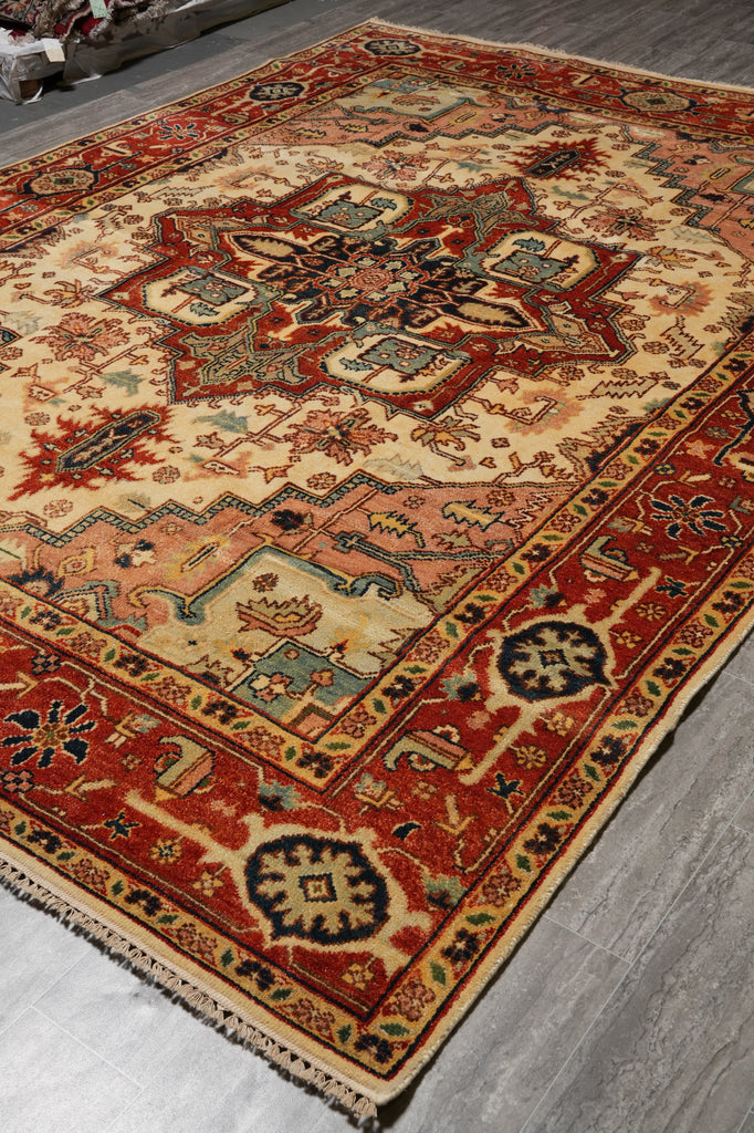 8.8 x 12 New Serapi Rug Handmade India Clearance Sale #F-4585