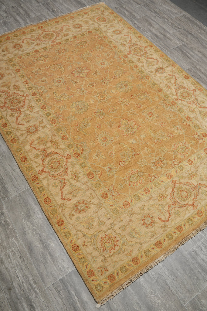 5.7 x 8 Peshawar Oushak Design Rug-Pakistan #PIX-13806