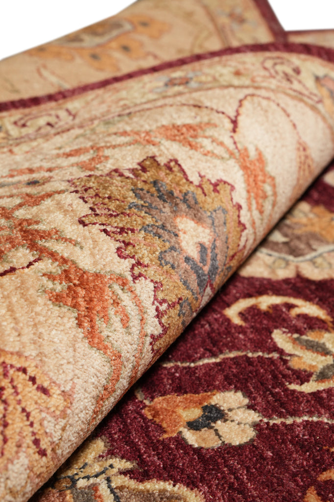 10 x 14 Natural Wool Quality Handmade Rug Zigler Chobi Peshawar Carpet #PIX-10275
