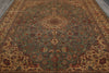 Load image into Gallery viewer, 9 x 12.5 High Quality 18/18 Pakistan Wool Handmade Rug Green #F-6405