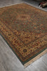 Load image into Gallery viewer, 9 x 12.5 High Quality 18/18 Pakistan Wool Handmade Rug Green #F-6405