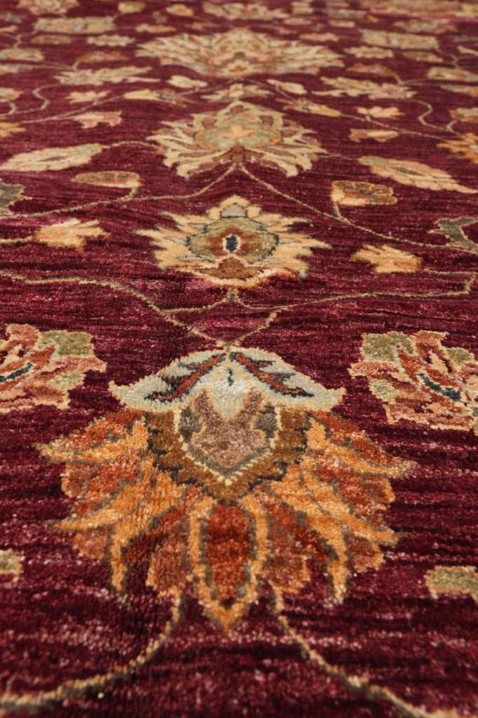 10 x 14 Natural Wool Quality Handmade Rug Zigler Chobi Peshawar Carpet #PIX-10275