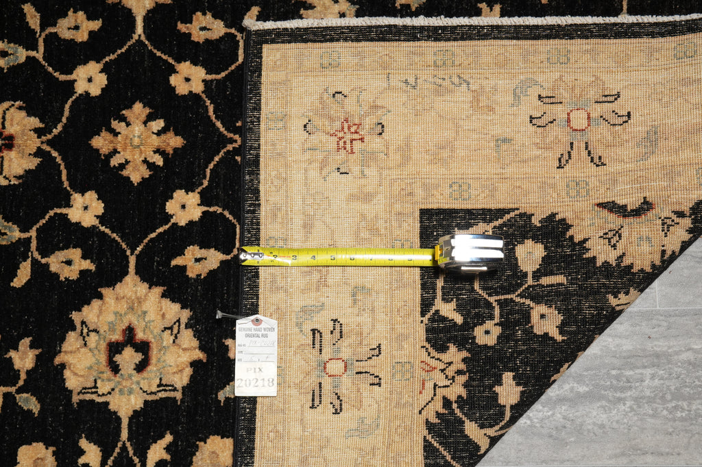 5 x 7 Chobi Peshawar Ziegler Rug BLACK - Pakistan #PIX-20218