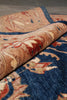 Load image into Gallery viewer, 9.3 x 11.8 Decorative Quality Handmade Zigler Chobi Rug Blue Rust #PIX-8479