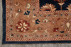 Load image into Gallery viewer, 9.3 x 11.8 Decorative Quality Handmade Zigler Chobi Rug Blue Rust #PIX-8479