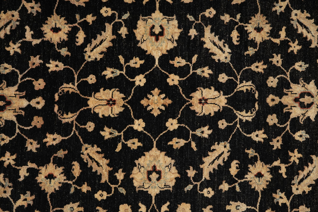 5 x 7 Chobi Peshawar Ziegler Rug BLACK - Pakistan #PIX-20218