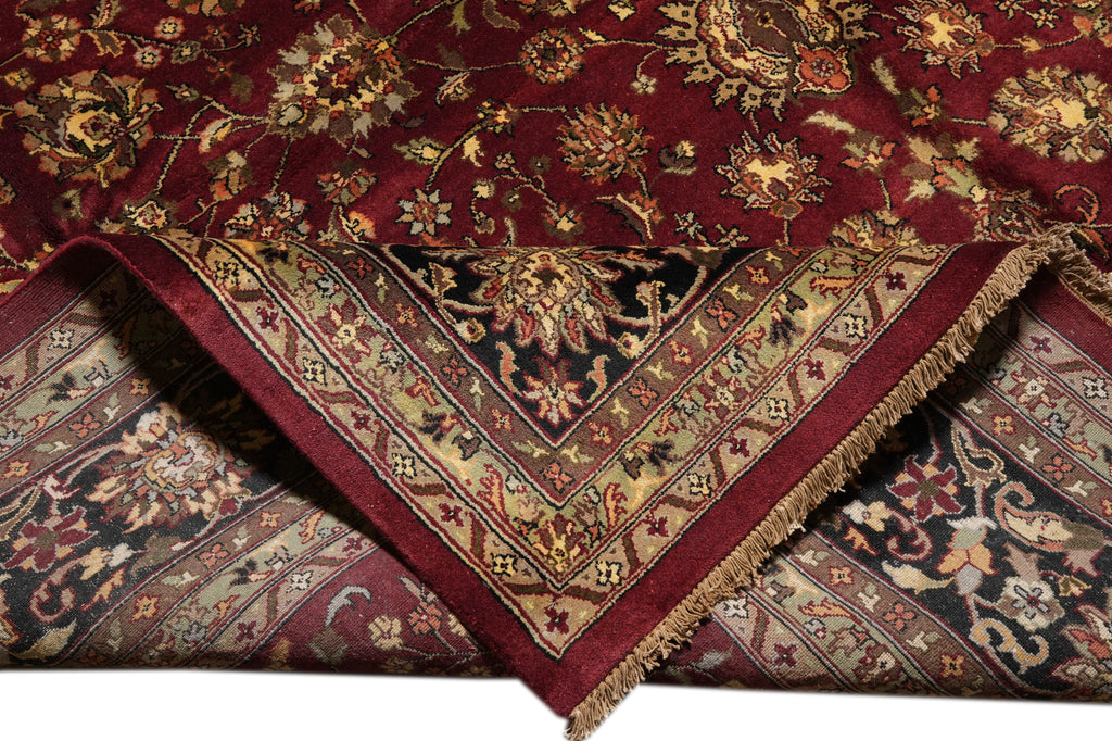 9.9 x 14 High Quality New Jaipur Rug Burgundy Black #PIX-3827