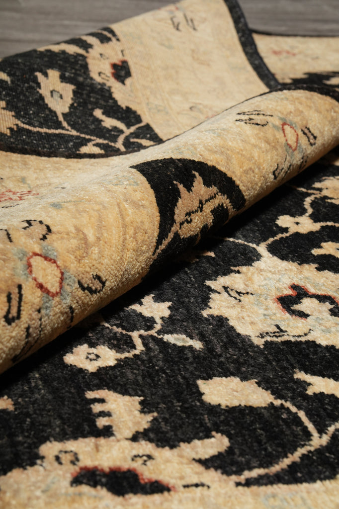 5 x 7 Chobi Peshawar Ziegler Rug BLACK - Pakistan #PIX-20218