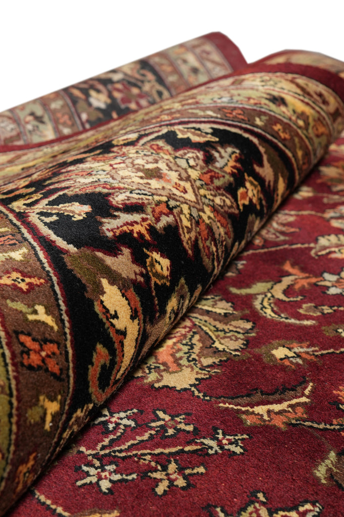9.9 x 14 High Quality New Jaipur Rug Burgundy Black #PIX-3827
