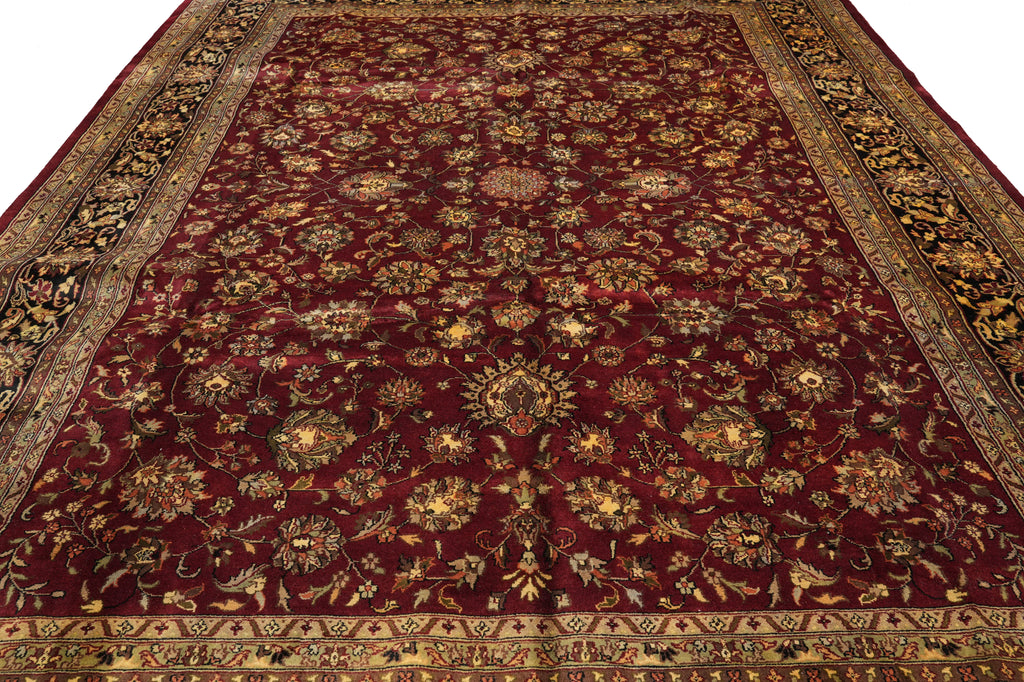 9.9 x 14 High Quality New Jaipur Rug Burgundy Black #PIX-3827