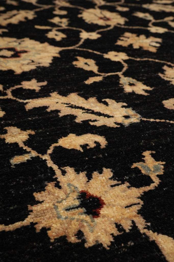 5 x 7 Chobi Peshawar Ziegler Rug BLACK - Pakistan #PIX-20218
