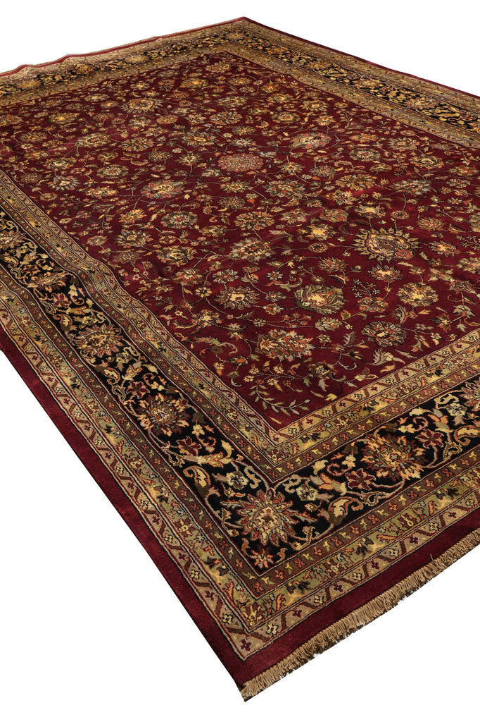 9.9 x 14 High Quality New Jaipur Rug Burgundy Black #PIX-3827