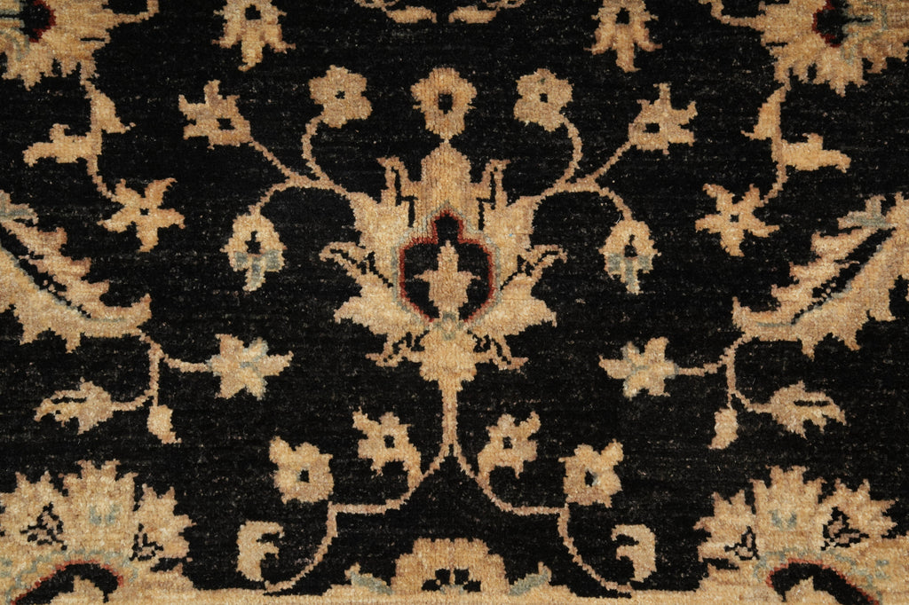 5 x 7 Chobi Peshawar Ziegler Rug BLACK - Pakistan #PIX-20218