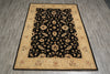 Load image into Gallery viewer, 5 x 7 Chobi Peshawar Ziegler Rug BLACK - Pakistan #PIX-20218