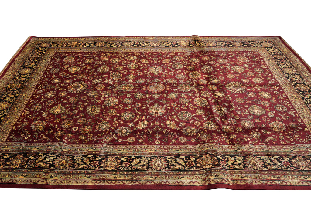 9.9 x 14 High Quality New Jaipur Rug Burgundy Black #PIX-3827