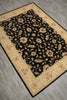 Load image into Gallery viewer, 5 x 7 Chobi Peshawar Ziegler Rug BLACK - Pakistan #PIX-20218