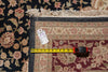 Load image into Gallery viewer, 9 x 13 Black Wool and Silk Burgundy Sino Tabriz Fine Quality Rug #PIX-14840