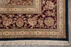 Load image into Gallery viewer, 9 x 13 Black Wool and Silk Burgundy Sino Tabriz Fine Quality Rug #PIX-14840