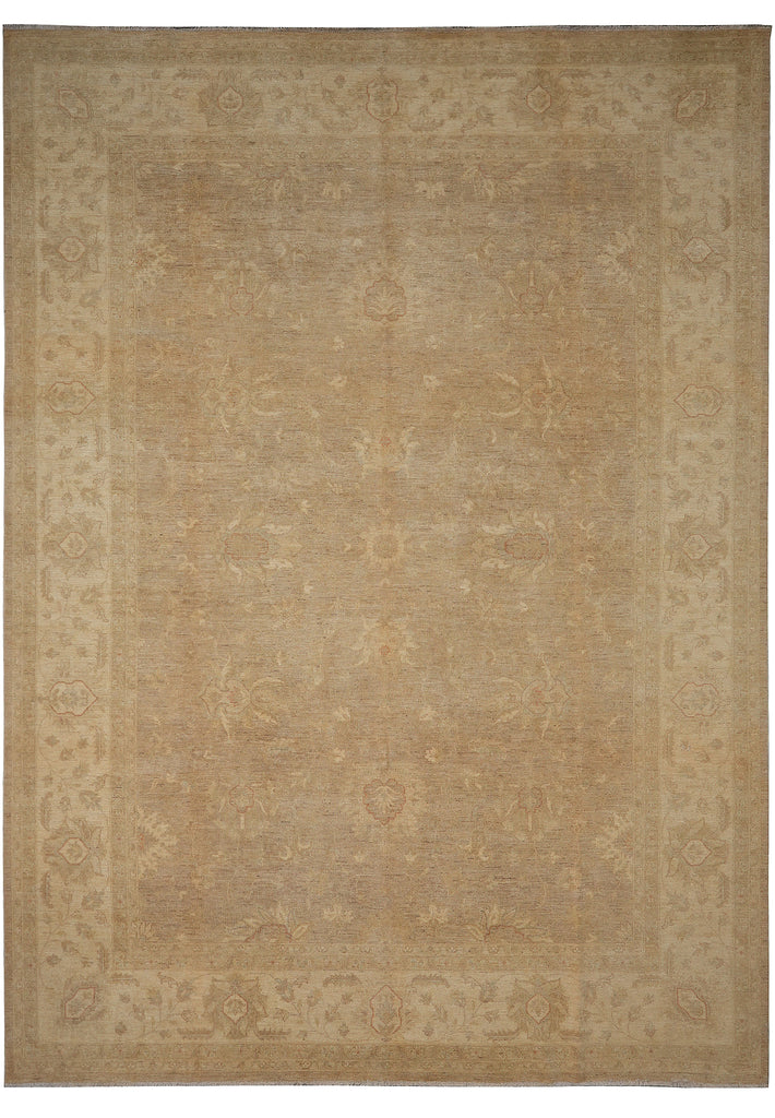 10 x 13.8 Warm Neutral Natural Wool Zigler Rug