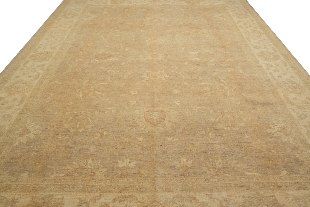 10 x 13.8 Warm Neutral Natural Wool Zigler Rug #PIX-25256
