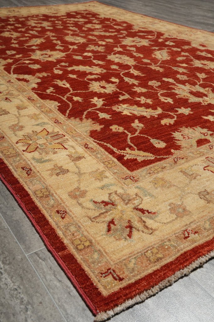 4.9 x 7.6 Warm Ziegler Chobi Peshawar Rug - Pakistan #PIX-20214
